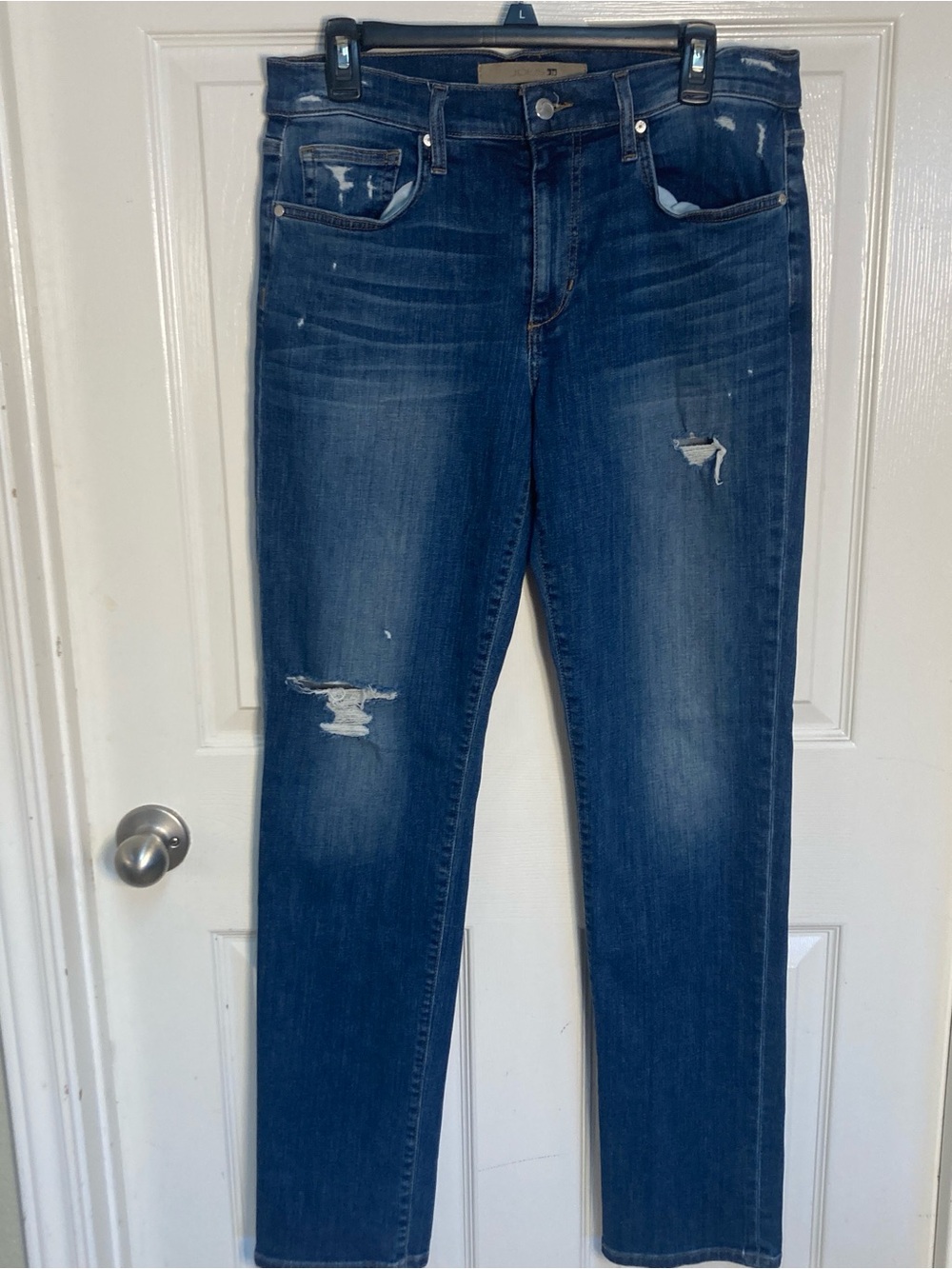 Joe's Jeans Dark Blue Distressed Skinny Jeans